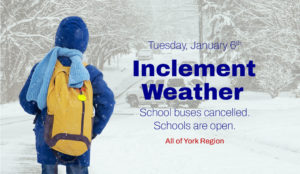 Inclement Weather Day: January 6, 2026